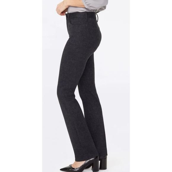 NYDJ Women's Straight Pants In Ponte Knit Herringbone 00 Petite - Picture 4 of 4
